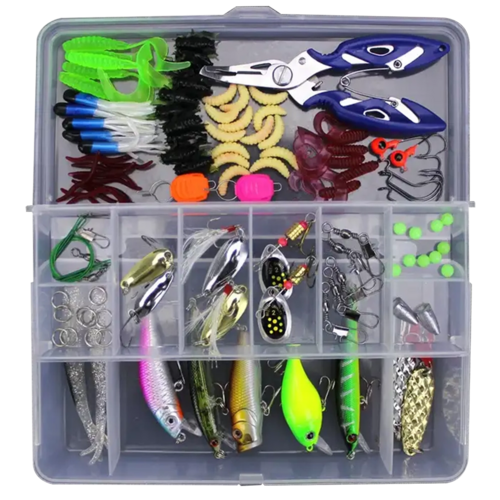 103pcs Artificial Bait Minnow Crank Spoon Fishing Lure Set