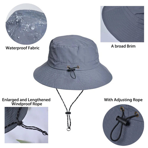 Sun Hat Quick Dry Waterproof Women Lightweight Fishing Hat with